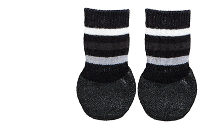 Trixie Hondensokken Anti-Slip Met Rubberlaag Rondom Zwart L 2 St