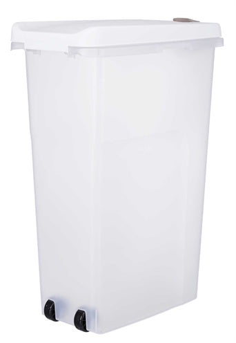 Trixie Voerton Luchtdicht Afsluitbaar Kunststof Transparant Wit / Wit 40 Ltr 26,5X44,5X61,5 Cm