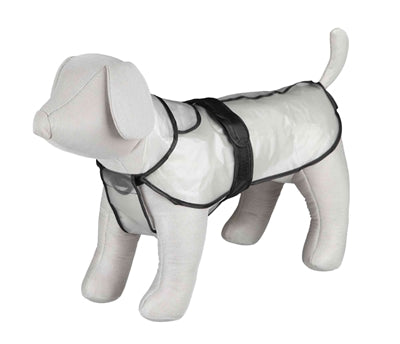 Trixie Regenjas Tarbes Transparant / Zwarte Stroken 55 Cm