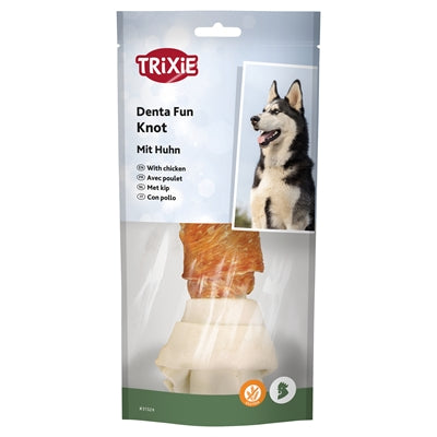 Trixie Denta Fun Knotted Chicken Chewing Bone 18 Cm 120 Gr