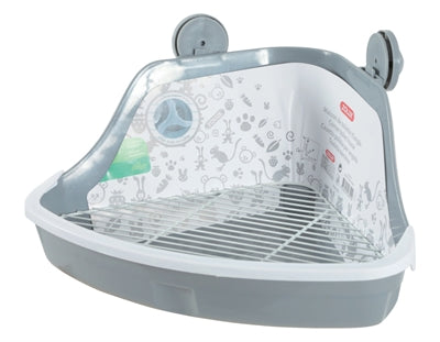 Zolux Hoektoilet Knaagdier Grijs 32X25X15 Cm