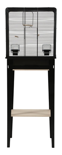 Zolux Vogelkooi Chic Loft Met Meubel Zwart 124X44,5X28 Cm