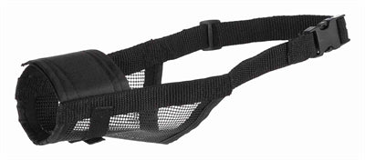 Trixie Muilkorf Polyester Met Gaas Inzet Zwart M-L 23-31 Cm