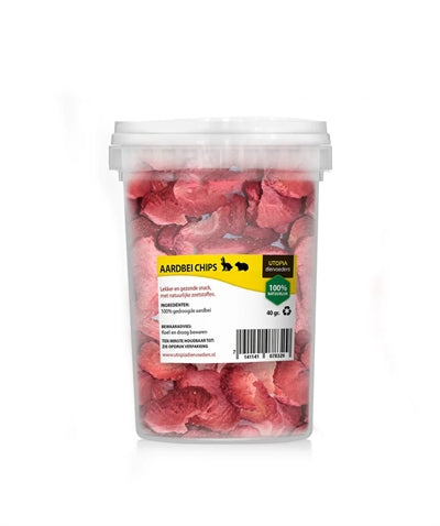 Utopia Aardbei Chips 50 Gr