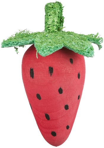 Trixie Speelbal Set Biet / Aardbei Hout / Loofah 6/9 Cm
