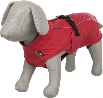 Trixie Regenjas Hond Vimy Rood Rug 55 Cm Buik 60-78 Cm
