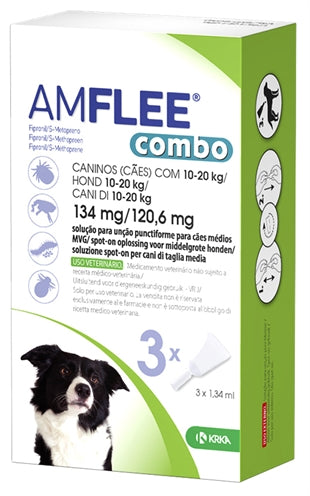 Krka Amflee Combo Spot On Hond 2-10 Kg 67 Mg 3 Pip