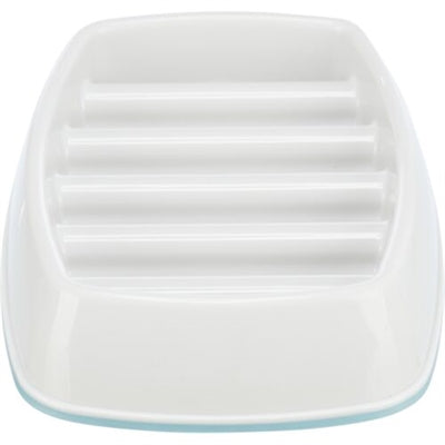 Trixie Voerbak Slowfeeding Kunststof / Tpr Grijs 21X14 Cm 250 Ml