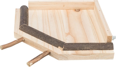 Trixie Landingsplaats Met Zitstokken Hout Naturel 19X19 Cm