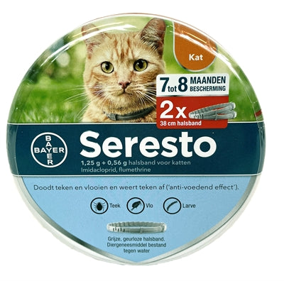 Bayer Seresto Teken- En Vlooienband Kat 38 Cm 2 St