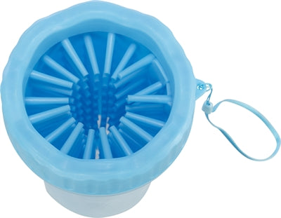 Trixie Pootreiniger Voor De Hond Silicone / Pp Blauw Medium / Large 15 Cm