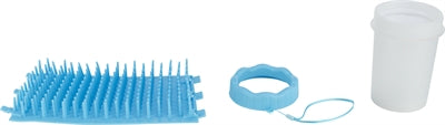 Trixie Pootreiniger Voor De Hond Silicone / Pp Blauw Medium / Large 15 Cm