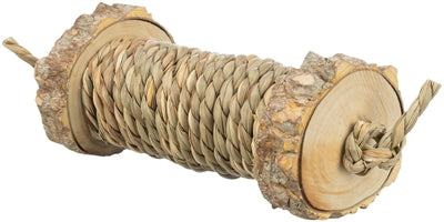 Trixie Speelrol Voor Knaagdieren Met Zeegras Van Hout 5X18 Cm