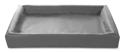 Bia Bed Kunstleer Hoes Hondenmand Grijs Bia-6 100X80X15 Cm