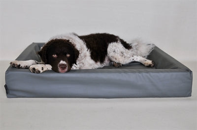 Bia Bed Kunstleer Hoes Hondenmand Grijs Bia-6 100X80X15 Cm
