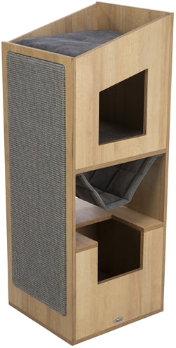 Trixie Citystyle Cat Tower Bruin / Grijs 105 Cm