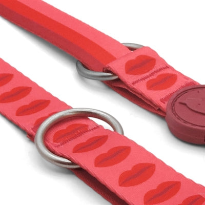 Morso Hondenriem Verstelbaar Gerecycled Lipstick Roze 75-230X1,5 Cm 4-20 Kg