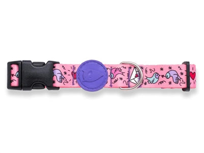 Morso Halsband Hond Gerecycled Sweet Tweet Roze 43-70X2,5 Cm