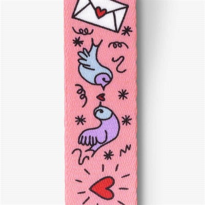 Morso Mini Hondentuig Verstelbaar Gerecycled Sweet Tweet Roze 29-38X2,5 Cm