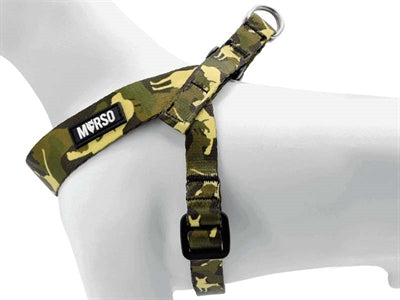 Morso Mini Hondentuig Verstelbaar Gerecycled Full Metal Dog Bruin 29-38X2,5 Cm