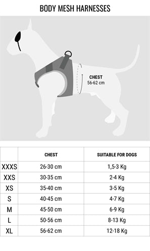Morso Hondentuig Body Mesh Gerecycled Full Metal Dog Bruin 56-62 Cm