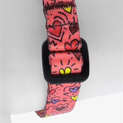 Morso Mini Hondentuig Verstelbaar Gerecycled Pink Think Roze 32-41X2,5 Cm