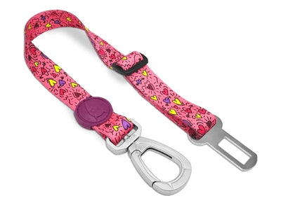 Morso Honden Autogordel Gerecycled Pink Think Roze 40-65X2,5 Cm Tot 80 Kg