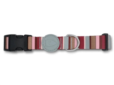 Morso Halsband Hond Gerecycled Skyline Rood / Roze 43-70X2,5 Cm