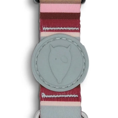 Morso Halsband Hond Gerecycled Skyline Rood / Roze 43-70X2,5 Cm