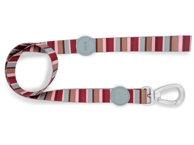 Morso Hondenriem Gerecycled Skyline Rood / Roze 120X1,5 Cm 6-20 Kg