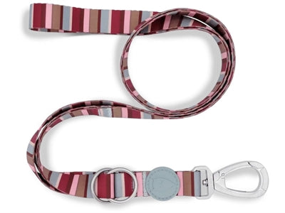 Morso Hondenriem Verstelbaar Gerecycled Skyline Rood / Roze 75-230X1,5 Cm 4-20 Kg