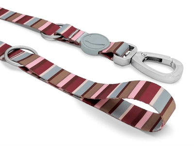 Morso Hondenriem Verstelbaar Gerecycled Skyline Rood / Roze 65-200X2,5 Cm 20-80 Kg