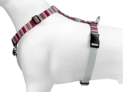 Morso Hondentuig H-Tuig Gerecycled Skyline Rood / Roze 60-80X2,5 Cm