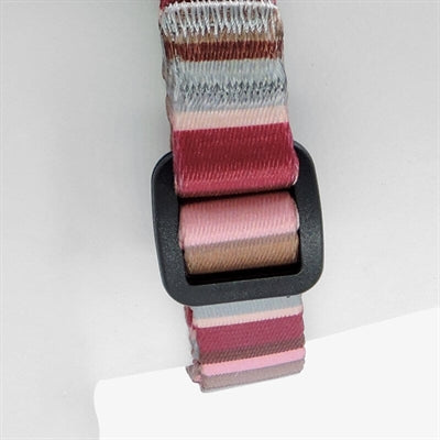 Morso Mini Hondentuig Verstelbaar Gerecycled Skyline Rood / Roze 32-41X2,5 Cm