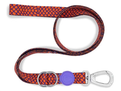 Morso Hondenriem Verstelbaar Gerecycled Urban Lizard Rood 65-200X2,5 Cm 20-80 Kg