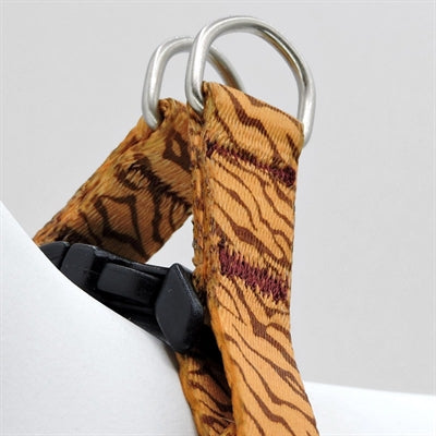 Morso Mini Hondentuig Verstelbaar Gerecycled Jungle Drum Oranje 32-41X2,5 Cm