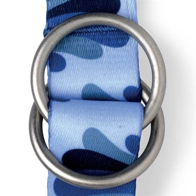 Morso Hondenriem Verstelbaar Gerecycled Splash Blauw 75-230X1,5 Cm 4-20 Kg