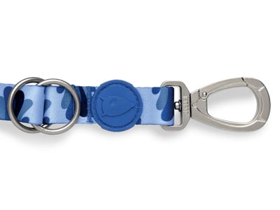 Morso Hondenriem Verstelbaar Gerecycled Splash Blauw 65-200X2,5 Cm 20-80 Kg