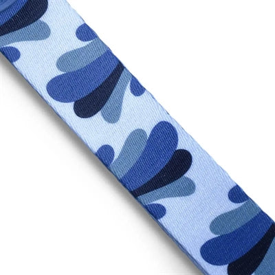 Morso Hondenriem Verstelbaar Gerecycled Splash Blauw 65-200X2,5 Cm 20-80 Kg