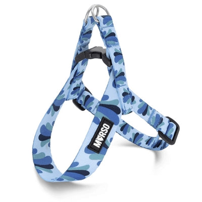 Morso Mini Hondentuig Verstelbaar Gerecycled Splash Blauw 29-38X2,5 Cm