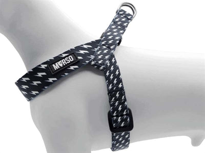 Morso Mini Hondentuig Verstelbaar Gerecycled Power Flow Zwart 32-41X2,5 Cm