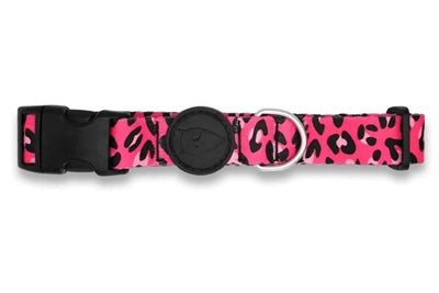 Morso Halsband Hond Gerecycled Bubble Leo Roze 37-58X2,5 Cm