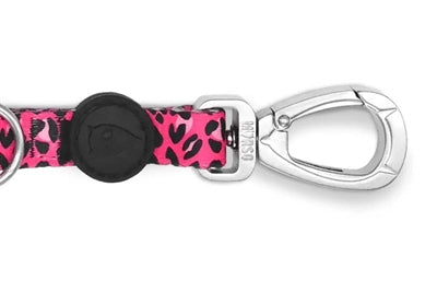 Morso Hondenriem Verstelbaar Gerecycled Bubble Leo Roze 75-230X1,5 Cm 4-20 Kg