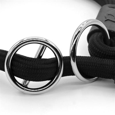 Morso Half Slip Halsband Hond Soft Rope Gerecycled Black Zwart 50X1 Cm
