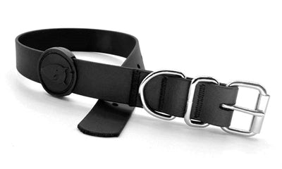 Morso Halsband Hond Waterproof Gerecycled Black Zwart 42-50X1,5 Cm