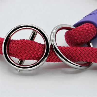 Morso Half Slip Halsband Hond Regular Rope Gerecycled Red Velvet Rood 60X1 Cm