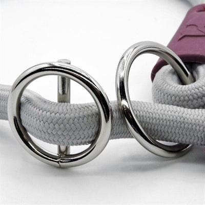 Morso Half Slip Halsband Hond Soft Rope Gerecycled Grey Grijs 50X1 Cm