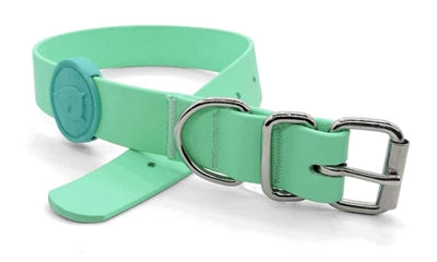 Morso Halsband Hond Waterproof Gerecycled Carribean Green Groen 38-46X1,5 Cm
