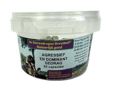 Dierendrogist Agressief / Dominant Capsules 60 St