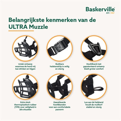 Baskerville Ultra Muzzle Muilkorf Nr 4